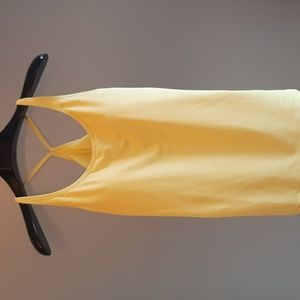 Titika Tank Top, Built in Bra Size 8. Yellow